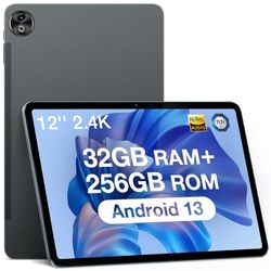 DOOGEE T20 Ultra Tablet z Systemem Android 13, 12 Cali, 32 GB + 256 GB (TF 2TB), Helio G99 Octa-Core, 10800 mAh, Ekran 2,4K, 16MP+8MP, 4G LTE/5G WiFi, Do Gier, GMS/GPS/Widevine