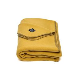Arcturus Militär ullfilt – 2 kg, varm, tjock, tvättbar, stor 162 cm x 223 cm – perfekt för camping, utomhus, sportevenemang och överlevnadskit (guld)