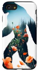 Carcasa para iPhone SE (2020) / 7 / 8 California Poppies Acuarela Patrón Abstracto Bigfoot