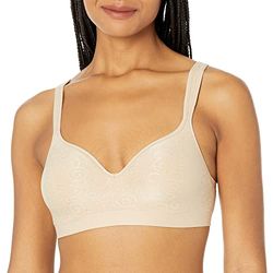 Bali Women's Revolution, volledig dekkende, draadloze, draadloze beha voor dagelijks gebruik met coole comfortabele stof, ondoorzichtig, Naakt Swirl, 85B