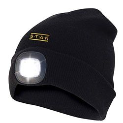 Cap met LED-koplamp + Rood licht. Oplaadbaar