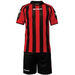 Givova, kit supporter mc, black/red, 5XS