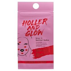 Holler and Glow Kiss It Better Babe, 12 Lip Shaped Glitter Hydrocolloid Pimple Patches, Clarifying Acne & Blemish Spot Treatment, Soothing, Wear Up to 8 Hours, Vegan & Cruelty Free