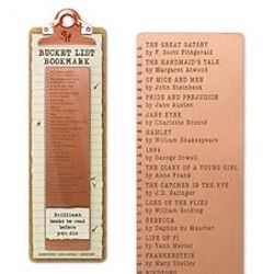IF Bucket List Bookmark, Brass, IF47101