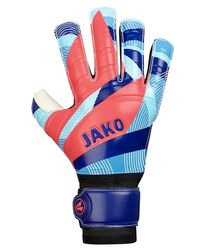 JAKO Unisex keepershandschoenen River Basic RC Protection, Navy/SkyBlue/Coral, 4