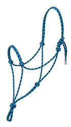 Silvertip Weaver Leather N° 95 Licol en Corde, Gris/Bleu Roi/Bleu Marine/Turquoise, 35-9506-T33