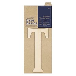 Bare Basics Wooden Letter, Natural, One Size