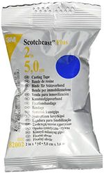 3M Scotchcast Plus Bandage van glasvezel met polyurethaanhars, watergeactiveerd, licht, duurzaam, ademend, blauw, afmetingen 5 cm x 3,65 m, 10 stuks