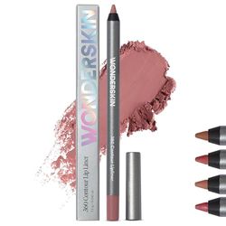 Wonderskin Matita per Labbra Matita per Labbra Marrone 360°, A Lunga Tenuta, Temperabile, Impermeabile E Resistente al Trasferimento (Blush)