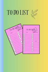 TO DO LIST: Blue flower themed TO DO LIST