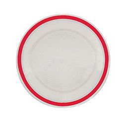 NRS Healthcare Red small Rimmed Plate