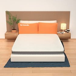 MiaSuite matras voor tweepersoonsbed, 160 x 200 cm, hoogte 22 cm, orthopedisch, met medisch product, 2 cm geheugenschuim, 9 zones en 18 cm waterfoam-matras, 160 x 200 cm