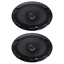 KENWOOD KFC-6966S Lot de 2 Haut-parleurs Automobiles 3 Voies 15,2 x 22,9 cm Noir