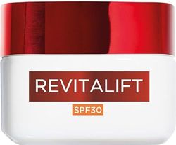 L'Oréal Paris Crema Viso Giorno Revitalift SPF30, Per Tutti i Tipi di Pelle, Azione Rassodante, Pelle Rimpolpata e Idratata, Con Complesso Elasti-flex e Pro-Retinolo A, 50 ml