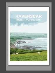 Ravenscar North Yorkshire Notebook: Blank lined Notebook, Journal Gift Book, Planner. Robin Hoods Bay