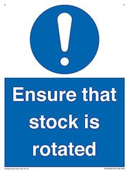 Ensure That Stock Is Rotated Sign Sign - 150x200mm - A5P