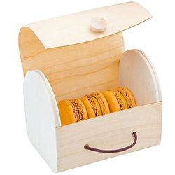 Garcia de pou Boîte Pour 3 Macarons 11X5X8 Cm Naturel Bois - 60 unités