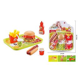 Dimasa - Vassoio Fast Food SURTIDA Blister Cibo giocattolo, multicolore (DIM80012)