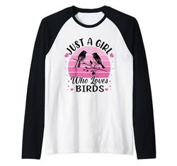 Solo una ragazza che ama gli uccelli Bird Day May 01 Stati Uniti d'America 2024 Maglia con Maniche Raglan