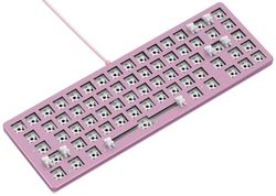 Glorious Gaming GMMK 2 Compact 65% Barebones (alleen frame) - Mechanisch gamingtoetsenbordframe, compacte TKL-maat (65%), aluminium, aanpasbaar, RGB per toets, Amerikaanse/ANSI-indeling - roze