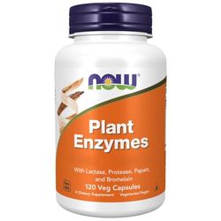 Now Foods, Plant Enzymes, 120 Vegan Capsules, Lab-Tested, Plant-Based, Gluten Free, Soy Free, Vegetarian
