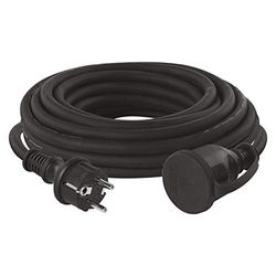 EMOS Verlengkabel 10 m Schuko, rubberen verlengkabel voor buiten IP44, H07RN-F3G 2,5 mm2