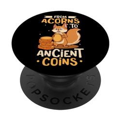 Coin Collector Squirrel PopSockets Adhesive PopGrip