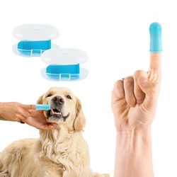 Animal House - Set van 2 siliconen vingerborstels voor honden - Geavanceerde tandverzorging voor je trouwe vriend - Ideaal voor kleine honden - Vingerhoed voor een effectieve tandreiniging