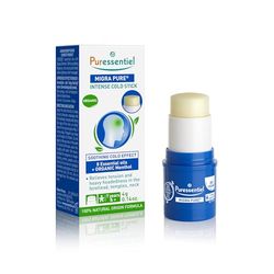 Puressentiel – Emicrapure – Stick Freddo Intenso – Allevia le tensioni e le sensazioni di testa pesante – Effetto Freddo Lenitivo - Azione immediata - 8 Oli essenziali e Mentolo Bio - 4g