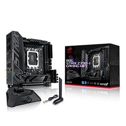 ASUS ROG Strix Z790-I Gaming WiFi Intel® Z790 LGA 1700 Mini-ITX motherboard, 10 + 1 power stages, DDR5, two M.2 slots, PCIe® 5.0, WiFi 6E, Thunderbolt™ 4, and USB 3.2 Gen 2x2 Type-C®