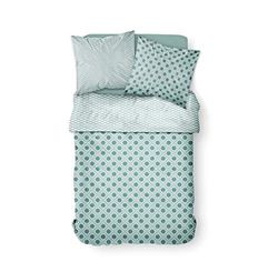Today HC3 - Juego de Funda nórdica de 220 x 240 cm y 2 Fundas de Almohada 100% poliéster, Color Verde