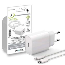 Cargador para iPhone Carga Rapida 20W [Mfi Certificado] - Cargador USB C para iPhone 14 13 12 11 Pro MAX Mini XS XR X 8 SE - Cargador para Apple y Cable Tipo C-Lightning PHONIX