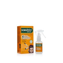 Neositrin, spray gel antipiolhos, elimina os olhos e as lêndeas em 1 minuto e em 1 aplicação, sem insetos, a partir de 1 ano, 60 ml