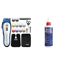 Wahl Colour Pro Cordless Clipper, Lithium Head Shaver, Men's Hair Clippers with Colour Coded Length Guides, Professional Quality, Home Haircutting Kit & Clipper Oil, Blade Oil, 250 ml