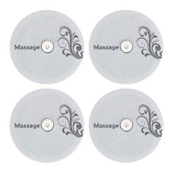 Hydas 4490.1.30 Lot de 4 pastilles de rechange autocollantes pour Smart Massager avec connexion aimantée 6 x 6 cm