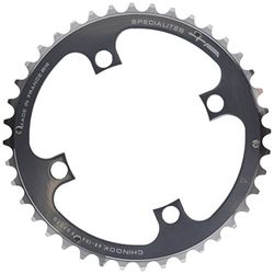Spécialités TA Unisex's Chinook 4 Arm 104pcd Middle 8/9 Speed Chainring, Silver, 40t