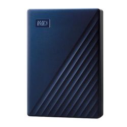 WD 5TB My Passport–Disco duro portátil, USB 3.0, Color Azul medianoche