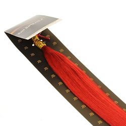 Just Beautiful Hair 60cm Micro Anello I-Stick Extensions Capelli Veri Remy Indiani, 1g - rojo, 1x200 ciocche