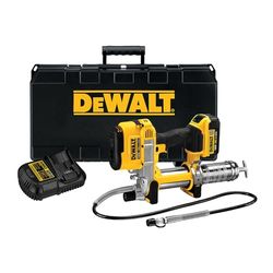 DEWALT DCGG571M1-QW - Pistola Engrasadora a Batería XR 18V 4Ah Li-Ion, Inalámbrica, Batería Incluida, Cargador Multivoltaje, Correa para el Hombro y Maletín TSTAK