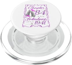 Chapter 84 Fabulous Since 1941 Diamond Heels 84th Birthday PopSockets PopGrip para MagSafe