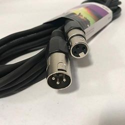 QTX Professional DMX Lighting Leads XLR Plug to Socket 6.0m