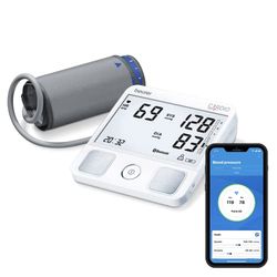 Beurer BM 93 CARDIO bloeddrukmeter voor de bovenarm met 1-kanaal ECG-functie voor de registratie van het hartritme, herkent boezemfibrilleren en extrasystolen, "beurer HealthManager"-app