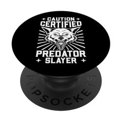 Cacciatore certificato di coyote PopSockets PopGrip Adesivo