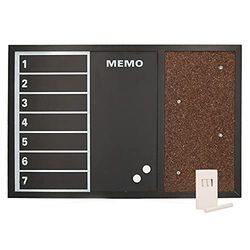 Vacchetti 4612190000 Lavagna Magnetica Memo Con Sughero E Gessetto, Medio