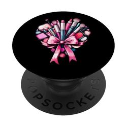 Coquette Bow Makeup Artist MUA Ragazza Mamma Mamma Festa della Mamma PopSockets PopGrip Adesivo
