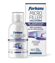 Forhans, Microfiller munvatten, aktivt remineraliseringssystem, daglig tandemaljfyllning, snabb lindring för känsliga tänder, plackrengörare, paraben- och fluoridfri, 500 ml