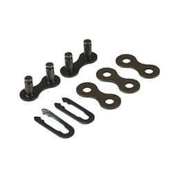 Fischer Kettenverschlussglieder 1/2 x 1/8 2X elos de fecho de corrente, unissexo para adulto, preto, 12,7 x 3,2 mm