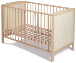Schardt 030070001 - schardt/kinderbed Leo / 60x120 cm/met multiplex vulling/naturel gelakt (hemel en beddengoed niet inbegrepen)
