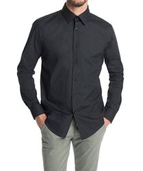 ESPRIT Collection Zakelijk hemd heren - zwart - Large