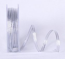 Furlanis - Velo Lamè Bordi Raso, Nastro per Decorazioni, Bomboniere, Pacchi Regalo - Rosso, 3mm x 25 m